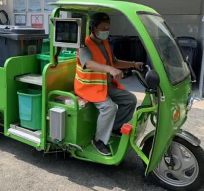 Industrial PCs As Digital Signage on Electric Tricycles