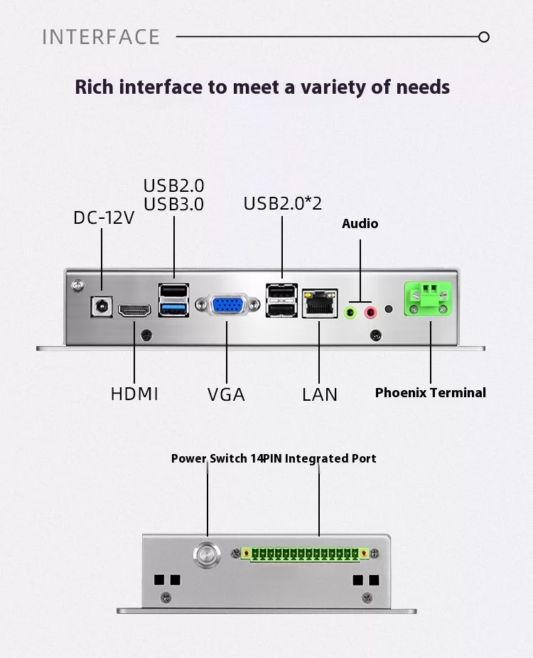 7 inch aio computer interface