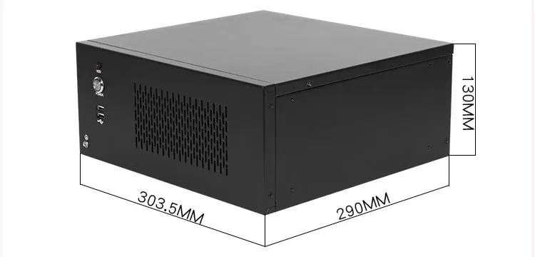 MM-4088T Wall Mounted Black 4-slot Industrial PC