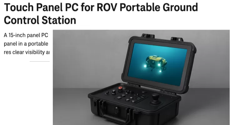 Touch Panel PC for ROV Portable Ground Control Stations